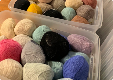 Patron 4 aiguilles  (par le devant)